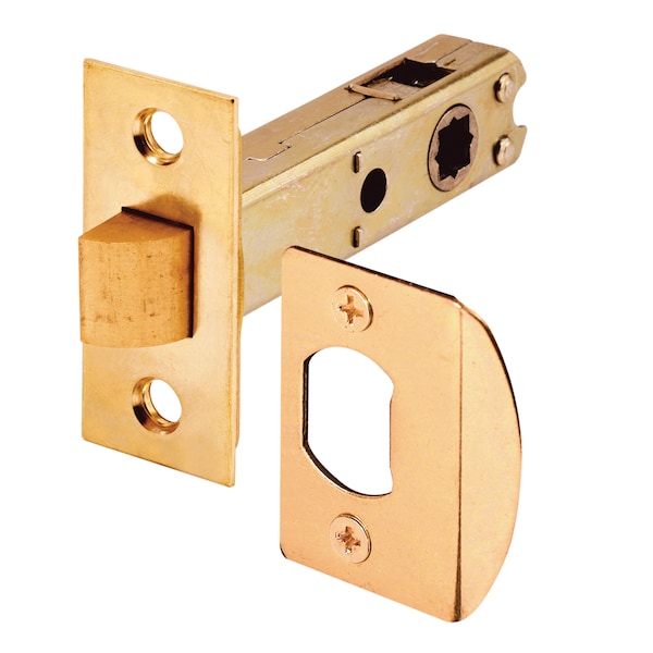 Prime-Line Spindle Knob Passage Door Latch, Brass (Single Pack) E 2281 - main